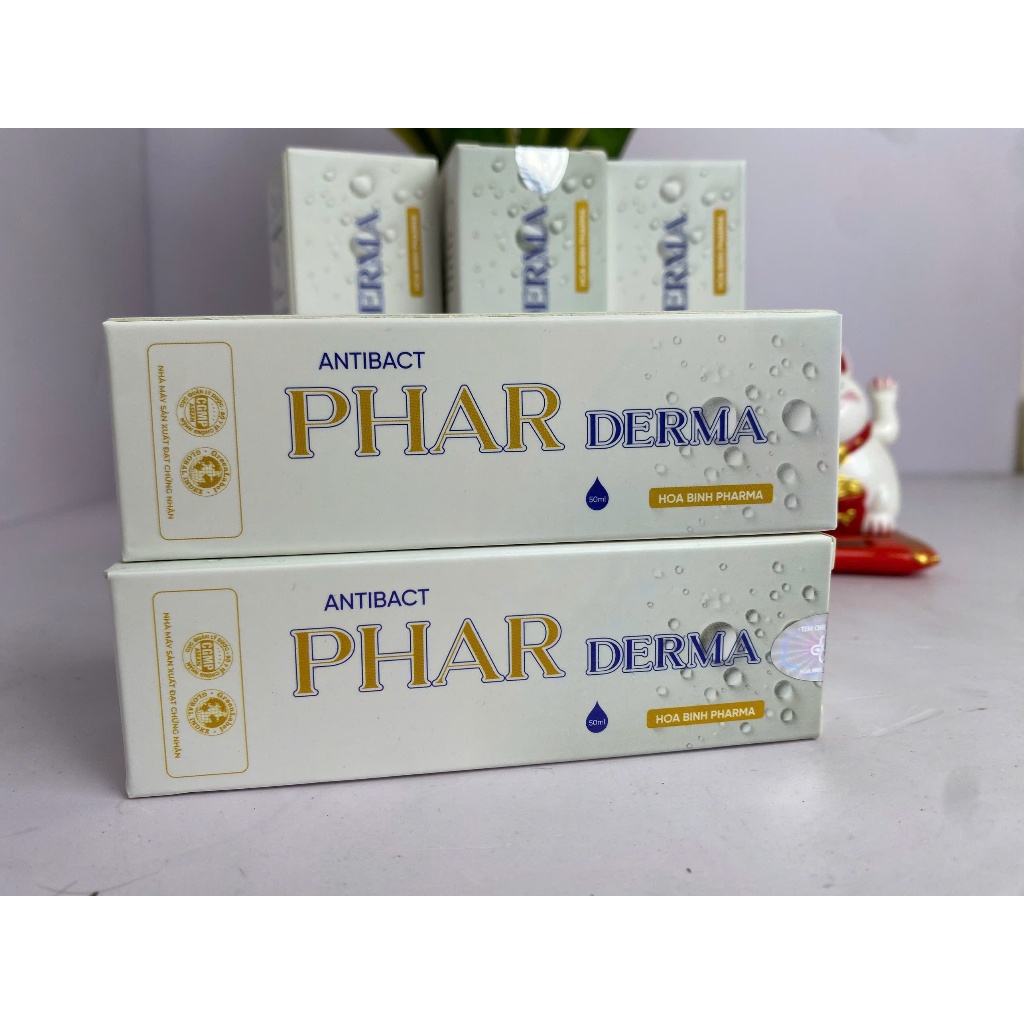 Xịt Nước Muối Điện Hóa Phar Derma Thuần Mộc, hỗ trợ làm giảm nấm, viêm da, tổ đỉa, hắc lào, mụn nhọt