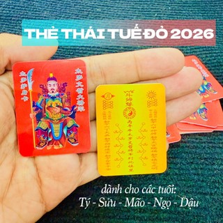 [GIÁ SỈ] [bằng plastic] KIM BÀI THÁI TUẾ NĂM 2026 DÀNH CHO CÁC TUỔI TÝ - SỬU - MÃO - NGỌ - DẬU