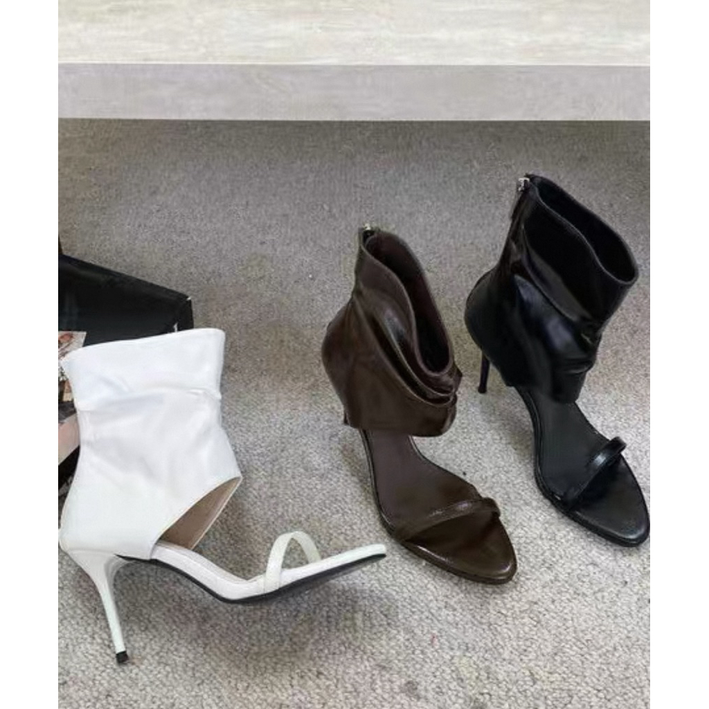 Boots cao gót hở mũi/xỏ ngón thời trang cá tính (5-7cm)
