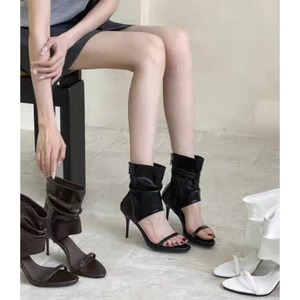 Boots cao gót hở mũi/xỏ ngón thời trang cá tính (5-7cm)