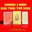 Sét 3 Món Thái Tuế 2026: Kim Bài Thái Tuế - Phù Thái Tuế Bình an May mắn