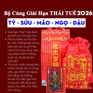 🌸 Sale TẾT🌸 Bộ cúng sao giải hạn Thái tuế năm BÍNH NGỌ 2026 (CÓ HƯỚNG DẪN SỬ DỤNG ĐI KÈM) - vật phẩm phong thủy