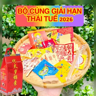 🌸 Sale TẾT🌸 Bộ cúng sao giải hạn Thái tuế năm BÍNH NGỌ 2026 (CÓ HƯỚNG DẪN SỬ DỤNG ĐI KÈM) - vật phẩm phong thủy