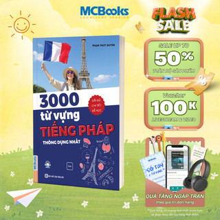 Sách - 3000 từ vựng Tiếng Pháp thông dụng nhất - tặng kèm file nghe MCBooks