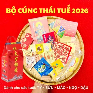 Bộ cúng sao giải hạn Thái tuế năm BÍNH NGỌ 2026 ( CÓ HƯỚNG DẪN SỬ DỤNG ĐI KÈM) - vật phẩm phong thủy