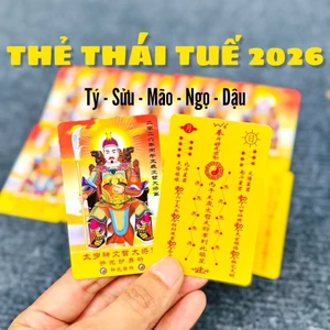 🌸BÁN CHẠY🌸 KIM BÀI THÁI TUẾ 2026 CHO 5 TUỔI 2026: TÝ - SỬU - MÃO - NGỌ - DẬU [THẺ NHỰA VÀNG]