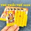 Thẻ Bài Thái Tuế 2026 Bỏ Bóp Ví Cho Người Tuổi : TÝ - SỬU - MÃO - NGỌ - DẬU [THẺ NHỰA VÀNG] , Quà Tết