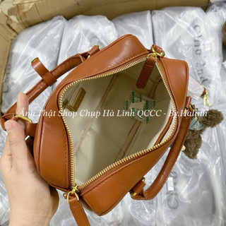 Túi Dáng Cốp Chữ Nhật Chio2nd Kèm Charm Gấu Bóng Chày Túi Đeo Chéo Chio HS269