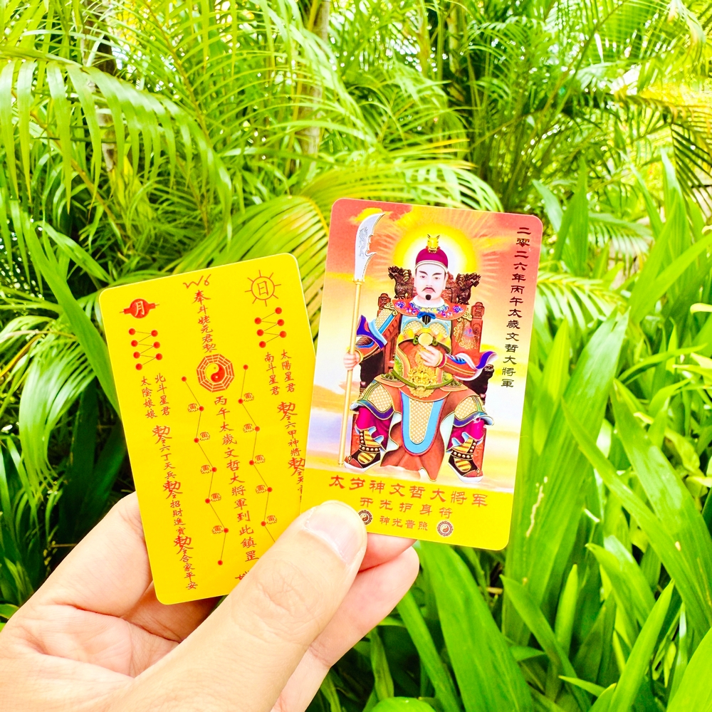 [HỎA TỐC] Thẻ Giải Thái Tuế 2026 NGỌ Hóa Giải Phạm Thái Tuế năm tuổi, Ốp Điện Thoại, bỏ ví [THẺ NHỰA VÀNG] , Quà Tết