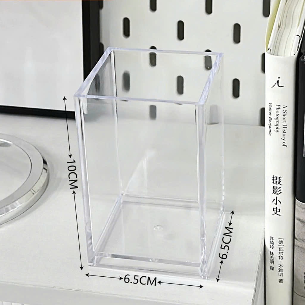 HỘP ĐỰNG ĐỒ DECOR XINH XẮN - Kệ Để Bút Trong Suốt Tiện Lợi Cho Học Sinh,Ống Đựng Bút Trong Suốt Để Bàn Sang Trọng