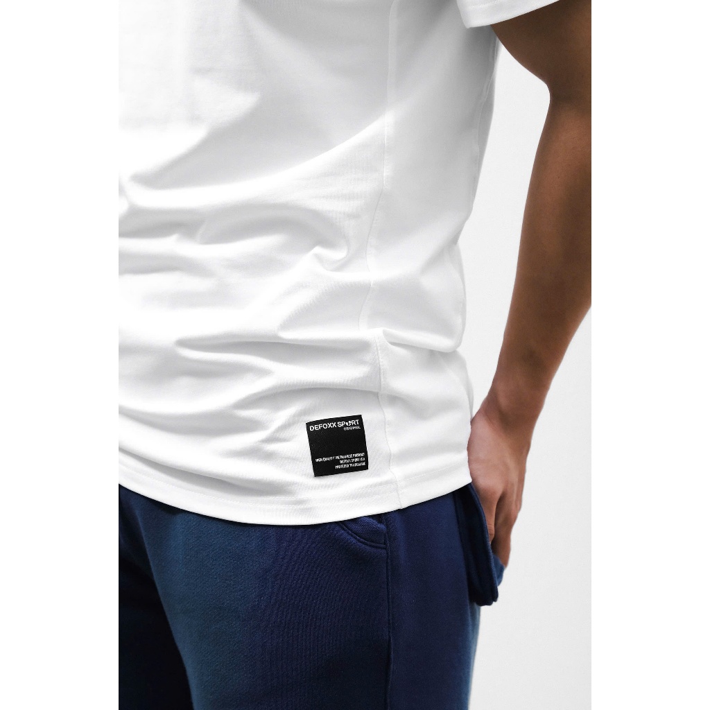 Áo thun nam DEFOXX SPORT cotton 4C nhãn dệt 4 màu 241123 241124 241125 241127 foxxmen