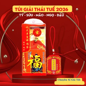 Combo Túi Giải Thái Tuế 2026 cho các tuổi TÝ - SỬU - MÃO - NGỌ - DẬU (Đã kha.i Q.uang)