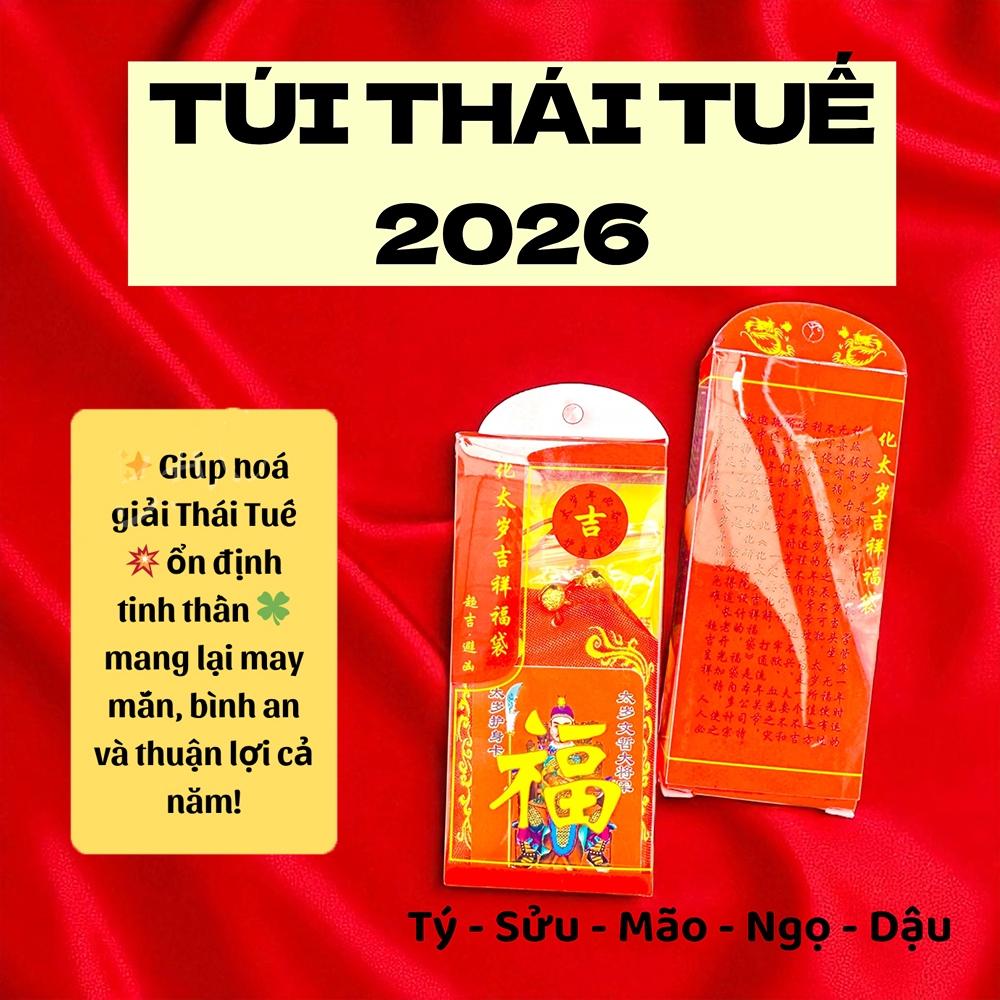 (HỎA TỐC) (Đã Được Khai Quang) Sỉ Túi Giải Thái Tuế năm 2026
