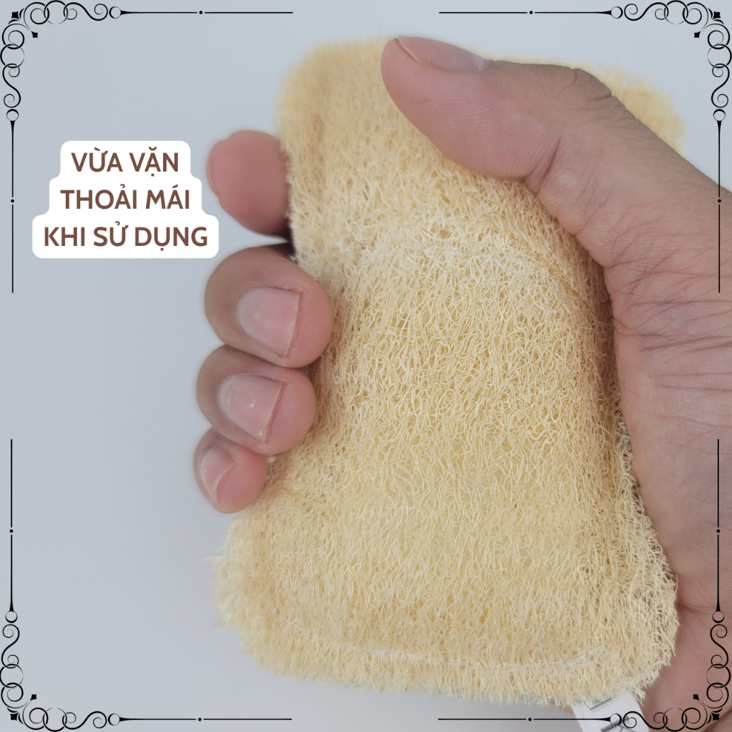 [Miếng Rửa Chén/Bông Tắm] Xơ Mướp Đa Năng KOMORA, Thiết Kế Cải Tiến, Không Làm Xước Lớp Chống Dính