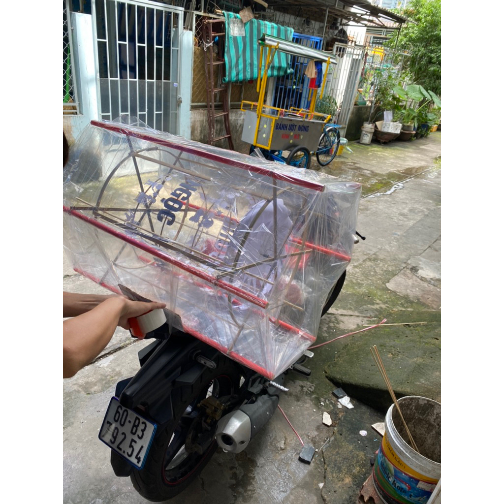Khung và toàn bộ phụ kiện đèn kéo quân cao 70cm
