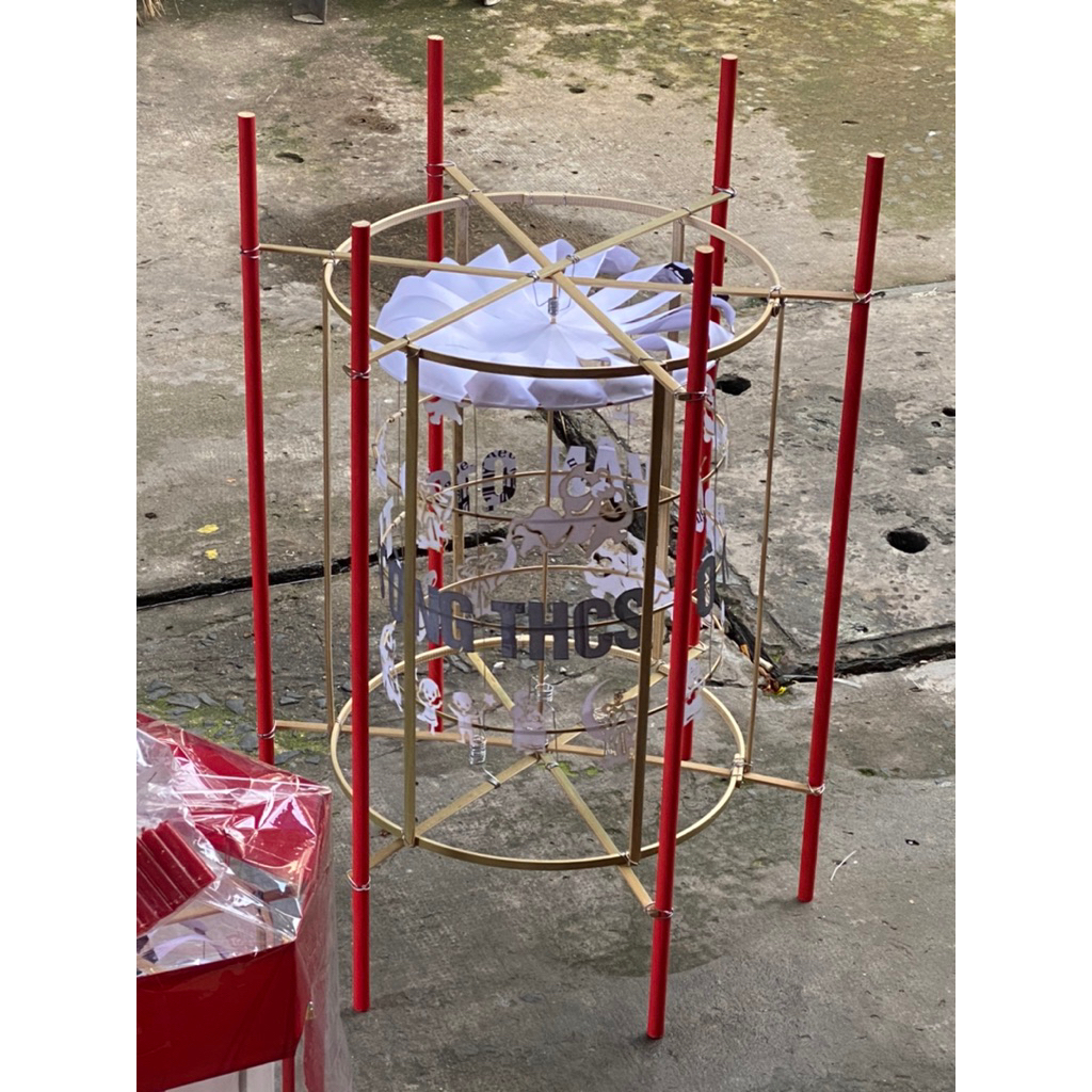 Khung và toàn bộ phụ kiện đèn kéo quân cao 70cm | BigBuy360 - bigbuy360.vn