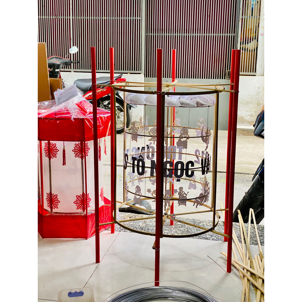 Khung và toàn bộ phụ kiện đèn kéo quân cao 70cm | BigBuy360 - bigbuy360.vn