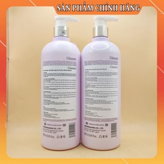 (Chính Hãng) Cặp dầu gội xả GLAMEI 1000ml lưu hương siêu mượt phục hồi tóc hư tổn