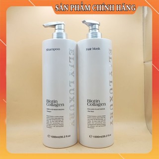 (auth) Cặp dầu gội xả ELLY LUXURY PRO 1000ml  thơm 7 ngày ngăn tóc gãy rụng