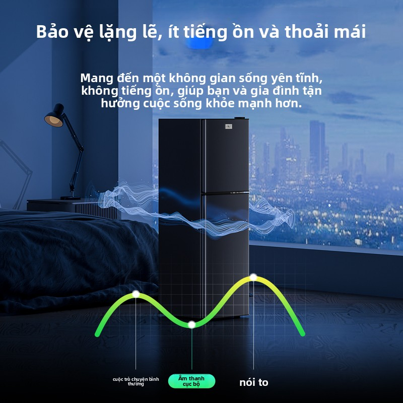 Cosanta Tủ lạnh mini, tủ lạnh làm lạnh nhanh ngăn đá và ngăn lạnh giữ đồ luôn tươi mới,  kiệm điện