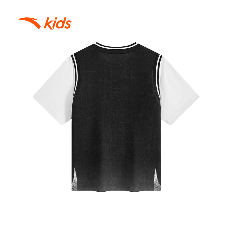 ANTA KIDS Áo Phông Ngắn Tay Bóng Rổ Bé Trai 3525C1101