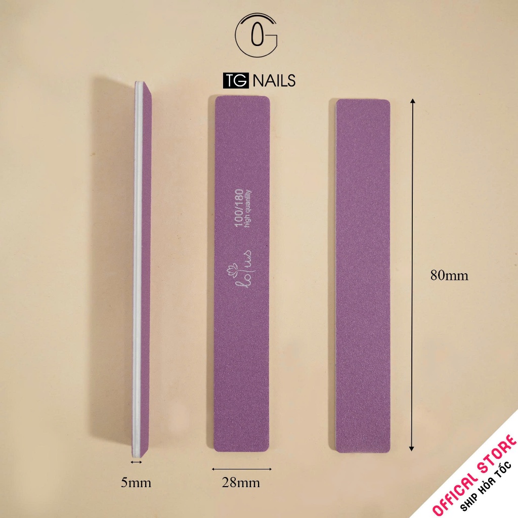 Combo 3 dũa nail nhám tím loại xịn nhiều kiểu dáng lựa chọn