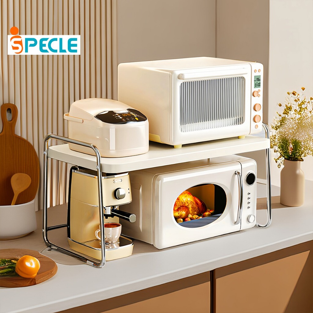 iSPECLE Kệ Để Lò Vi Sóng Kệ Bếp Đa Năng Để Gia Vị Tiết Kiệm Không Gian  Chống Rỉ Chắc Chắn