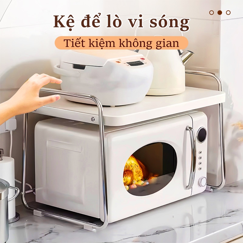 iSPECLE Kệ Để Lò Vi Sóng Kệ Bếp Đa Năng Để Gia Vị Tiết Kiệm Không Gian  Chống Rỉ Chắc Chắn