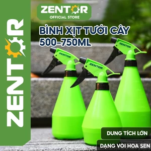 Bình xịt tưới cây dung tích 500, 750 ml chính hãng Zentor bình xịt phun sương làm vườn nhỏ gọn tiện lợi