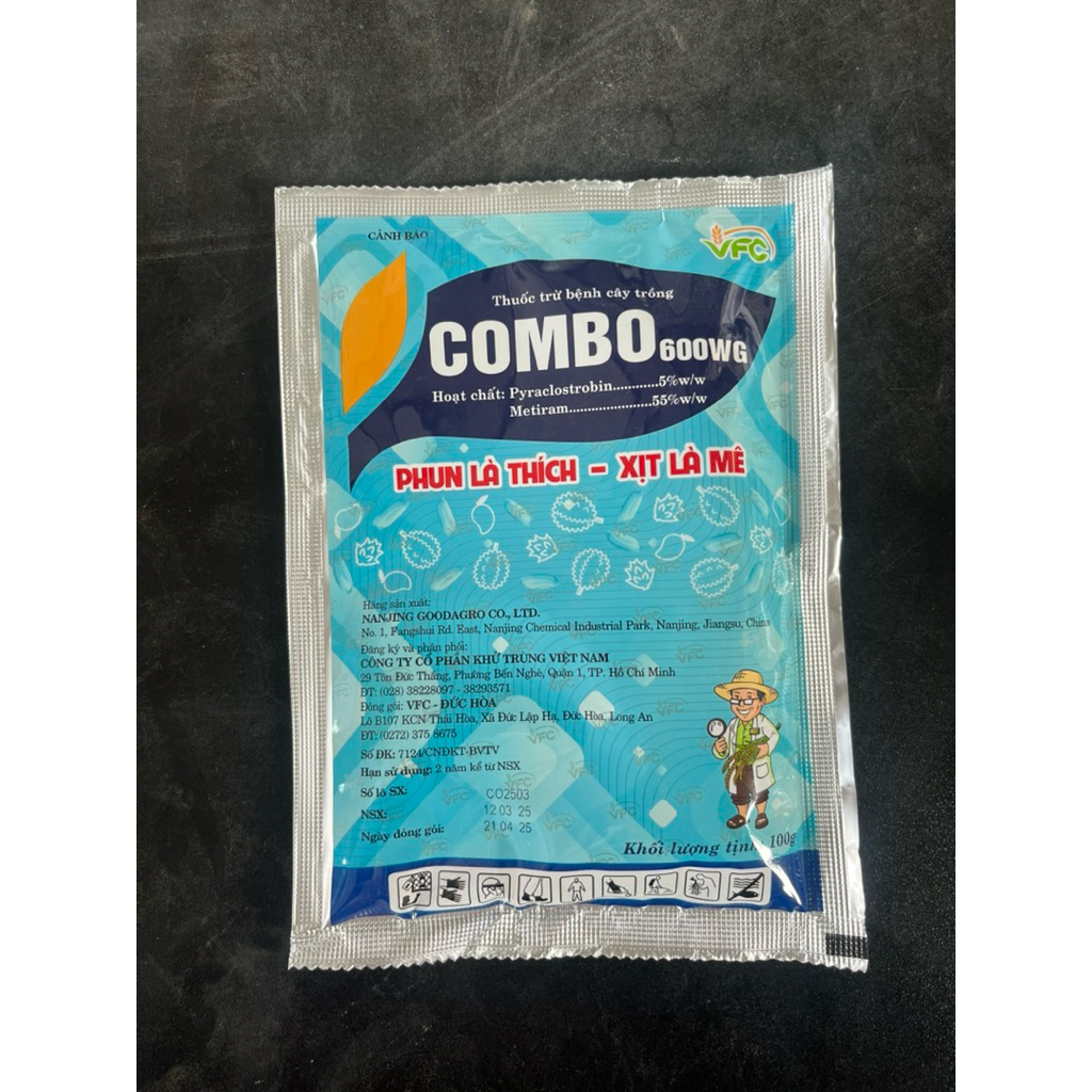 phân bón lá Combo VFC- Phòng trừ thán thư- gói 100gr