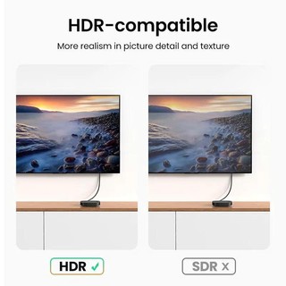 Cáp HDMI 2.0 UGREEN ED030 độ phân giải 4K@60Hz Cao Cấp (Hỗ trợ ARC) dài 1-2m  - Bảo hành 18 tháng 1 đổi 1