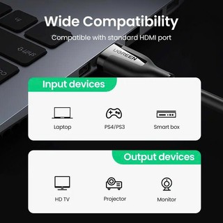 Cáp HDMI 2.0 UGREEN ED030 độ phân giải 4K@60Hz Cao Cấp (Hỗ trợ ARC) dài 1-2m  - Bảo hành 18 tháng 1 đổi 1