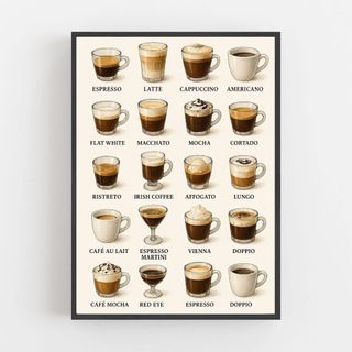 Tranh canvas treo tường chủ đề cafe BH158 - Tranh treo decor, trang trí quán cafe, nhà ở, quán ăn, nhà hàng cao cấp