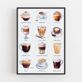 Tranh canvas treo tường chủ đề cafe BH158 - Tranh treo decor, trang trí quán cafe, nhà ở, quán ăn, nhà hàng cao cấp