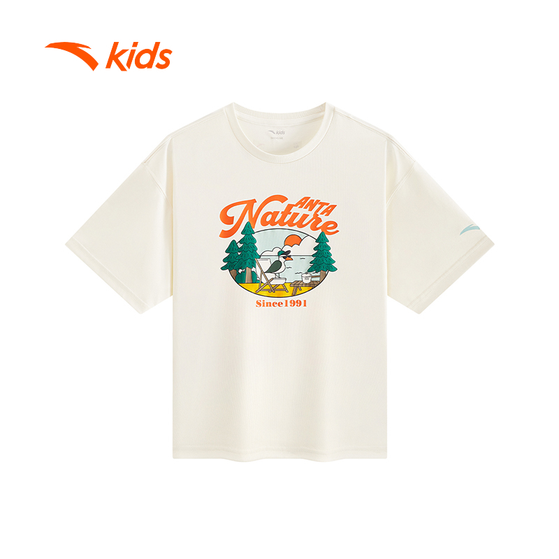 ANTA KIDS Áo Phông Ngắn Tay Thể Thao Bé Trai 3525C6105