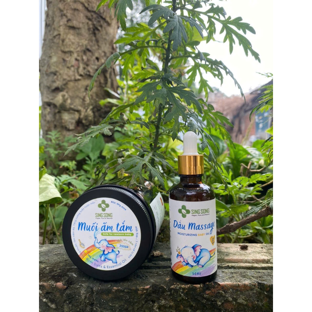 Dầu massage cho bé I SingSong I thư giãn, dưỡng ẩm, dễ ngủ cho cả Mẹ và Bé - 50ml