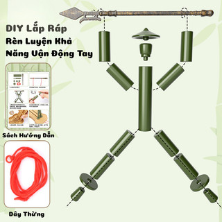 Đồ Chơi Người Tre Đối Kháng Rút Dây Kèm Nhiều Phụ Kiện, Mô Phỏng Múa Rối Nước - Đồ Chơi Dân Gian Vui Nhộn Giảm Stress