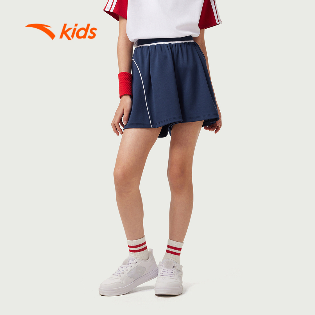 Quần Short Thể Thao Thời Trang Bé gái Sports Big Kids 7-14 Years Knitted Shorts ANTA KIDS 3625B8711