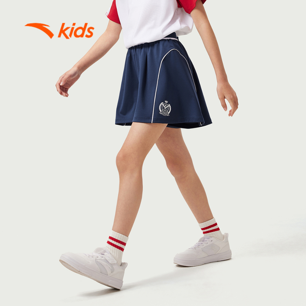 Quần Short Thể Thao Thời Trang Bé gái Sports Big Kids 7-14 Years Knitted Shorts ANTA KIDS 3625B8711