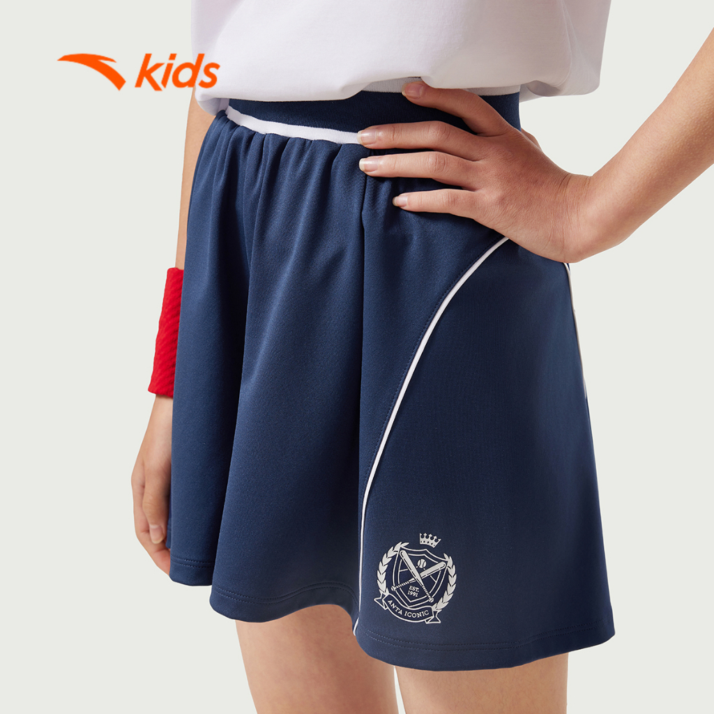 Quần Short Thể Thao Thời Trang Bé gái Sports Big Kids 7-14 Years Knitted Shorts ANTA KIDS 3625B8711