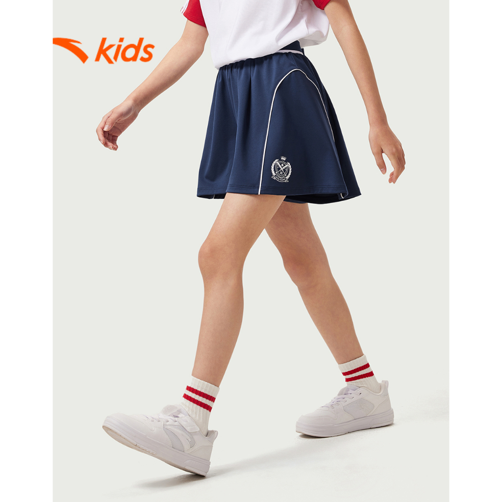 Quần Short Thể Thao Thời Trang Bé gái Sports Big Kids 7-14 Years Knitted Shorts ANTA KIDS 3625B8711