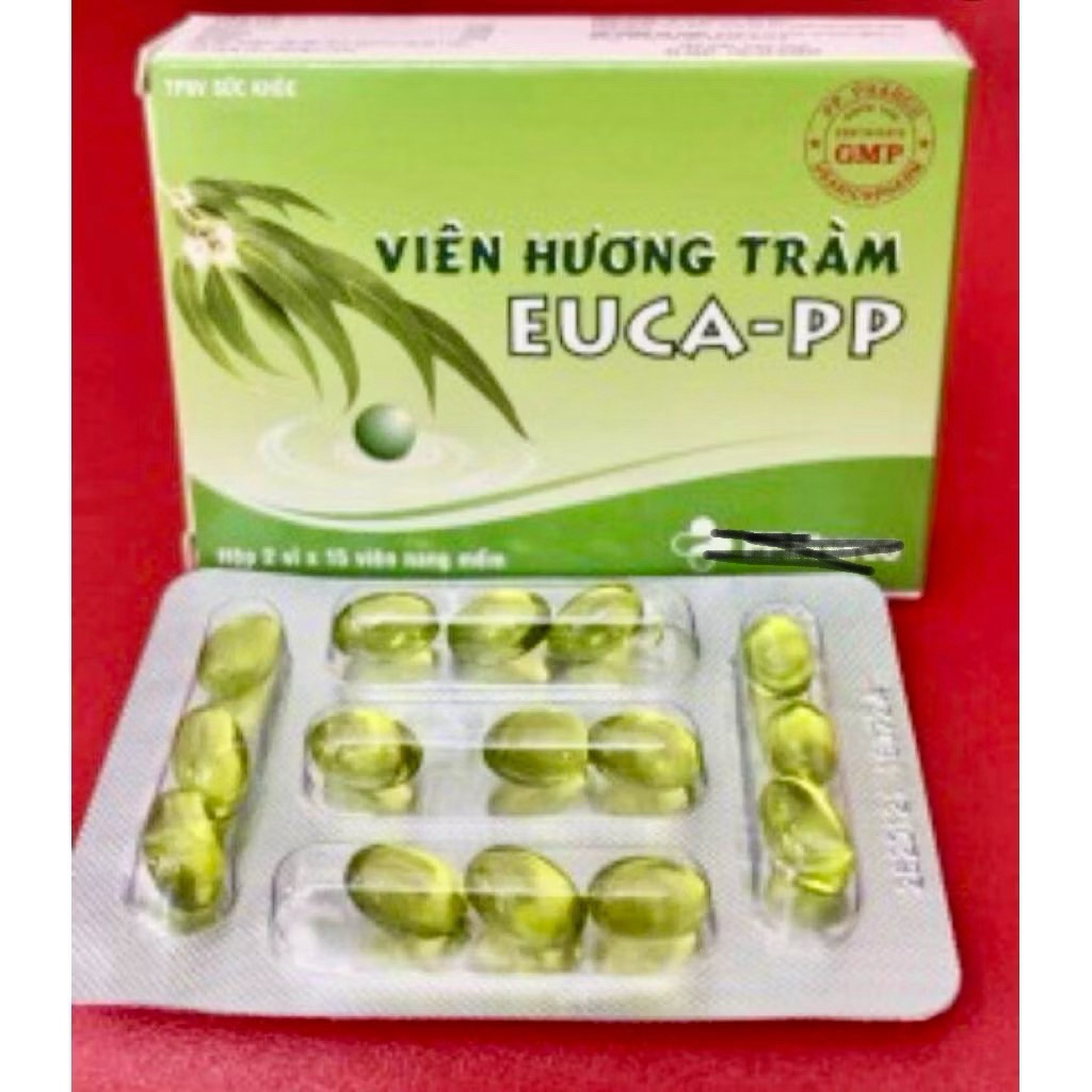 ✅[Chính Hãng] viên hương tràm euca pp xông cảm cúm, hộp 30 viên (hàng date mới)