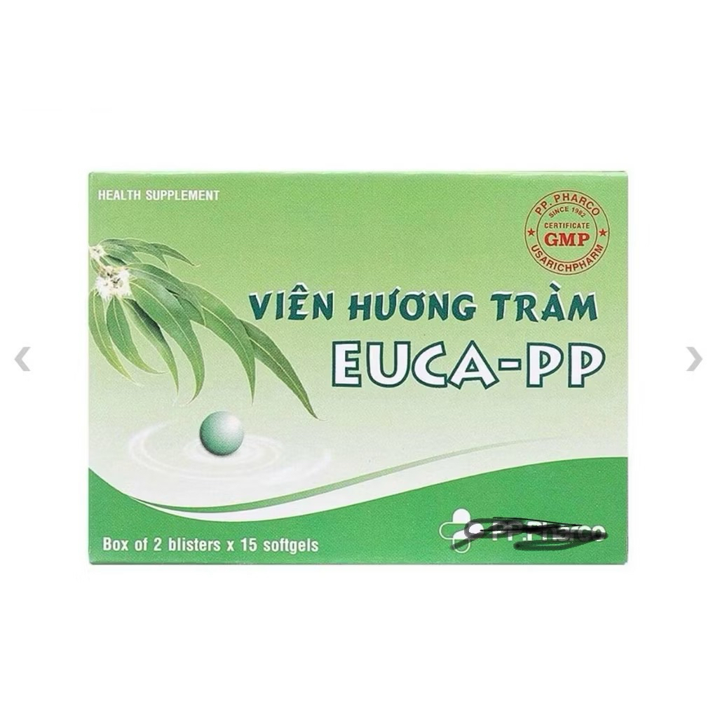 ✅[Chính Hãng] viên hương tràm euca pp xông cảm cúm, hộp 30 viên (hàng date mới)