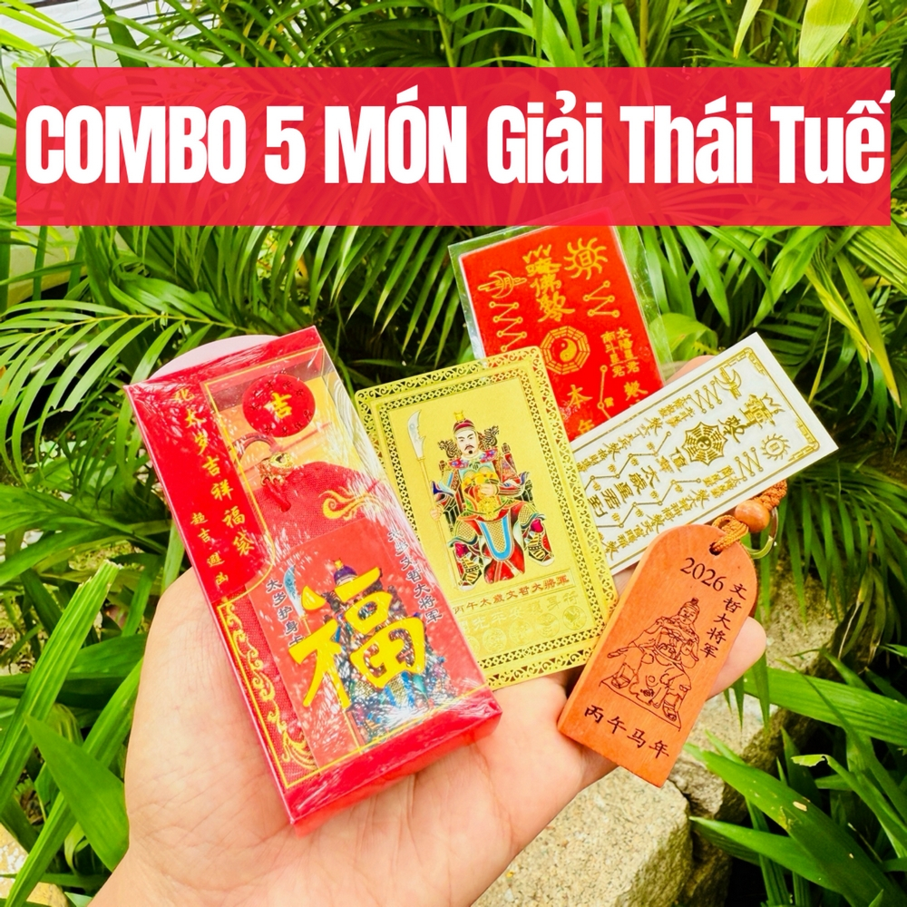 [TÔI RẺ] Combo Thái Tuế 2026 TÝ - SỬU - MÃO - NGỌ - DẬU : Kim Bài Thái Tuế , Túi Thái Tuế , Thẻ Thái Tuế , Móc khóa