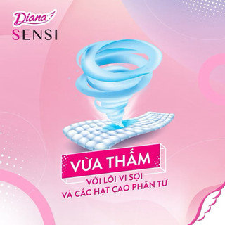 (COMBO 4 GÓI ) Băng vệ sinh Diana Sensi siêu mỏng cánh 20 miếng/gói