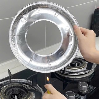GIẤY BẠC LÓT BẾP GAS CHẮN DẦU MỠ ĐA NĂNG - Set Giấy Bạc Bếp Ga Tiện Ích,Combo 10 Giấy Bạc Chống Dầu Mỡ Tiện Lợi