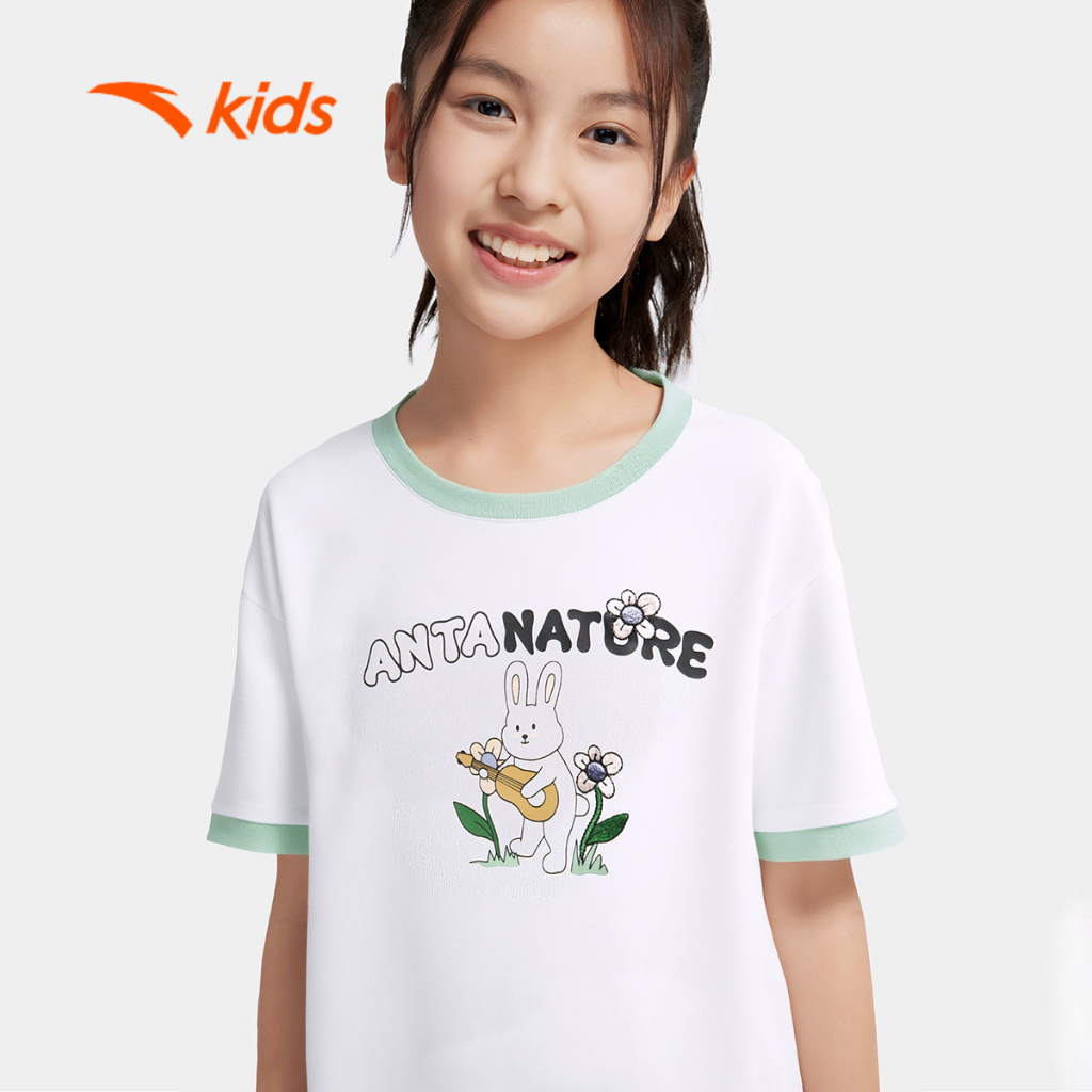 Áo Phông Ngắn Tay Thể Thao Bé gái ANTA KIDS 3625C6107 T-Shirt
