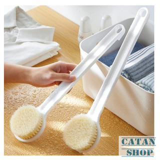 Cọ Chà Lưng Bông Tắm Muji Phong Cách Nhật Bản Cán Nhựa Dài Đầu Bông Mềm Mại Dễ Sử Dụng-GD902-CoMuji