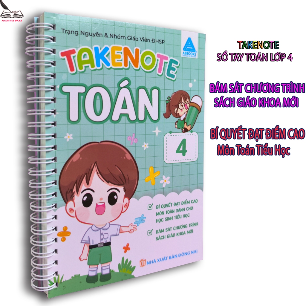 Sách Take Note Toán Lớp 4 – Sổ Tay Thực Hành Bám Sát Chương Trình Tiểu Học