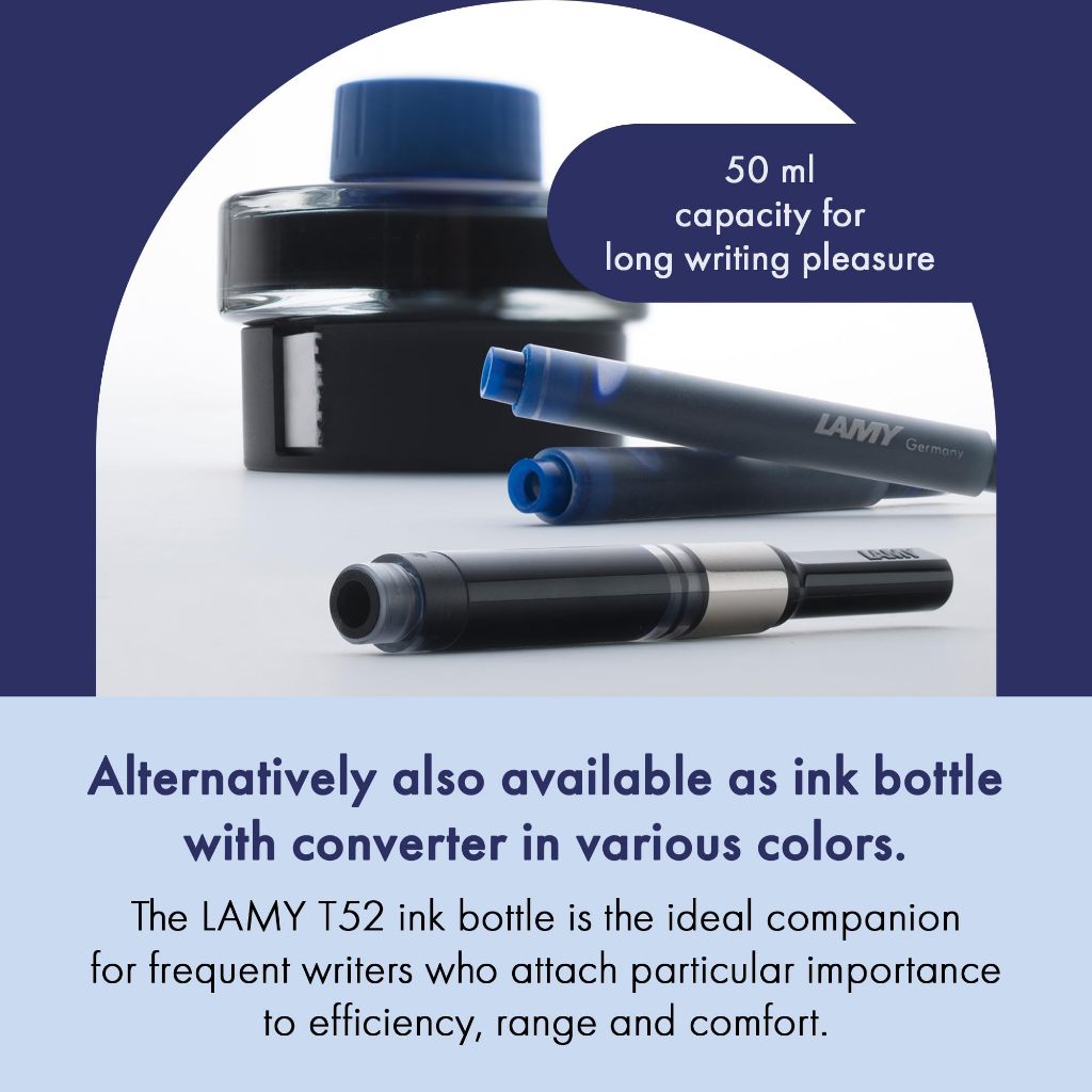 LAMY T10 Ink Cartridge/Dung tích 1.25ml/Chất lượng Đức/7 màu cao cấp